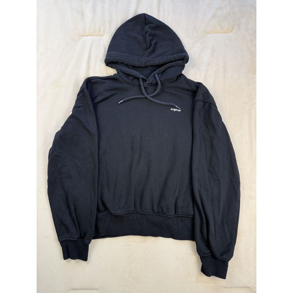 H&M Divided Original Black Pullover Hoodie Women’s XS Minimalist Sweatshirt
